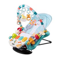 Newborn piano fitness frame multifunctional foot pedal baby toy bounce chair 0-1 year old baby bed bell lying down to coax the baby 3