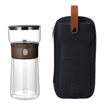 Zhepinpai cup tea and water separate cup single travel tea set