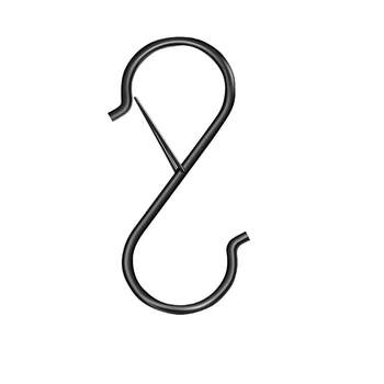 Metal solid spring buckle s-type hook windproof buckle s kitchen bedroom bathroom balcony storage prevent heavy objects