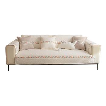 Muji pure cotton simple modern sofa cover cushion