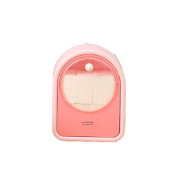 Makeup cotton storage box wall-mounted wall-mounted automatic flip-top box for makeup remover cotton swabs and makeup egg