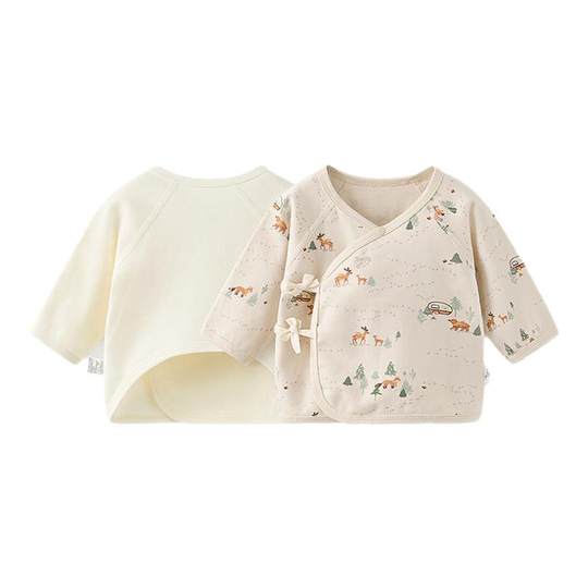 童泰婴儿和服半背衣春秋纯棉新生儿衣服初生宝宝和尚服满月服上衣