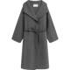 Woolen woolen coat for women in the mall, same style winter waisted mid-length coat BDQ4AD1300