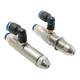 Siphon conical air atomization combustion engine fuel injector
