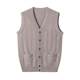 Hengyuanxiang 100 pure wool vest cardigan men's winter