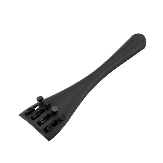 Cello tailpiece tailpiece carbon fiber cello tailpiece ມາ​ພ້ອມ​ກັບ​ຕົວ​ປັບ​ຕົວ​ແບບ 4/4-1/8 ເຕັມ​ໄປ​ດ້ວຍ​ເຊືອກ​ຫາງ