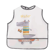 Baby eating bib childrens smock apron female painting waterproof male baby reverse dressing anti-dirty baby bib summer