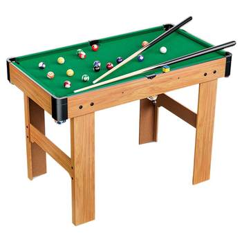Pool table with thick legs