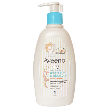 Aveeno baby shower gel ແຊມພູເດັກນ້ອຍ Aveeno baby shampoo and shower two-in-one body wash 354ml