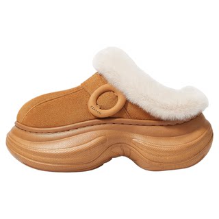 2025 winter small cotton slippers platform thick sole 5cm