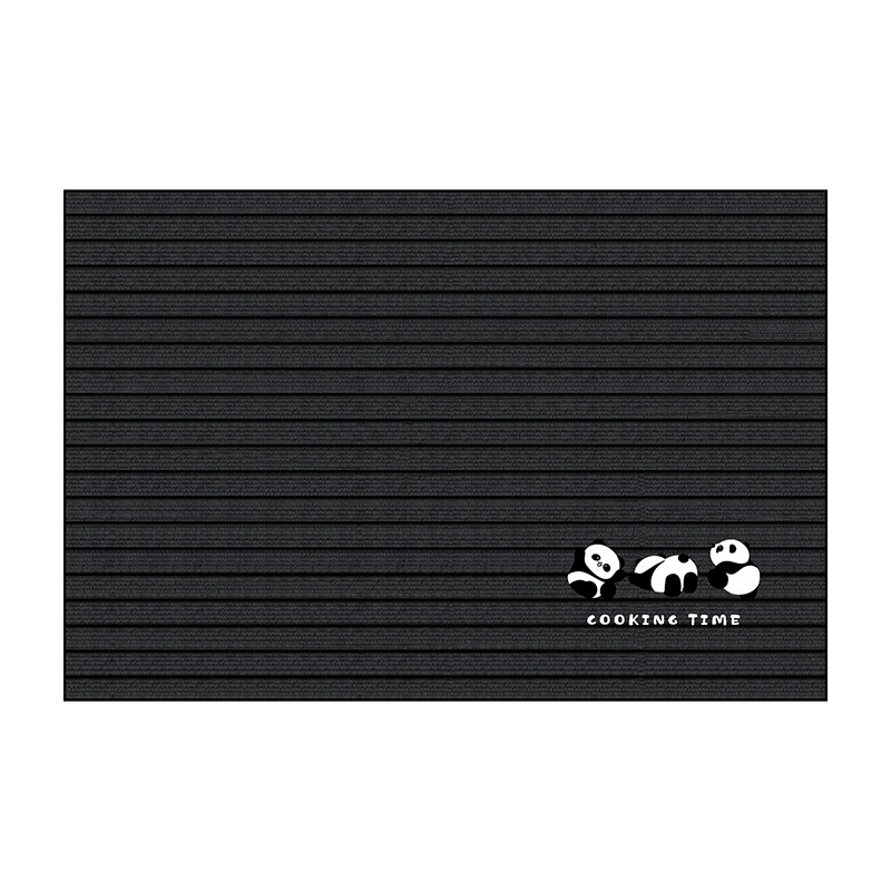 High-end kitchen washed hemp floor mats are non-slip and stain-resistant