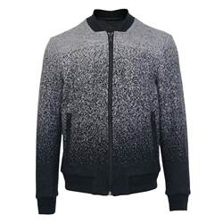 T-Zone SELECTED Men's Wool Baseball Collar Gradient Snowflake Dot Jacket