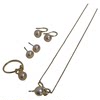 Zhenshe rare color super bright gold pearl earrings