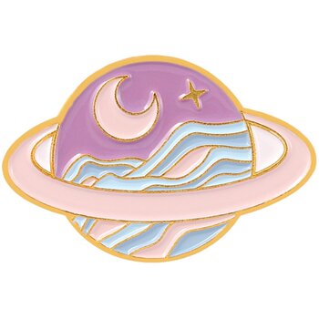 Planet Brooch ງາມຄູ່ຜົວເມຍຍີ່ປຸ່ນ Bestie Bag Metal Badge Pin Accessories Badge Backpack Jewelry Medal