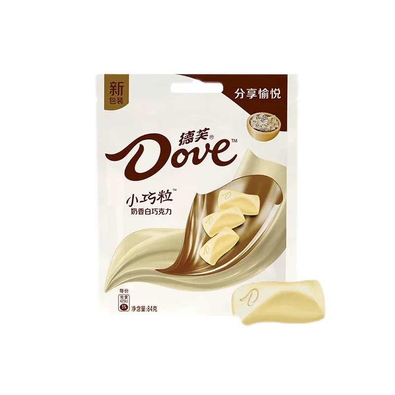 Dove молочный белый шоколад для детей, набор подарочный для удовлетворения тяги к перекусам, оптом 84 г