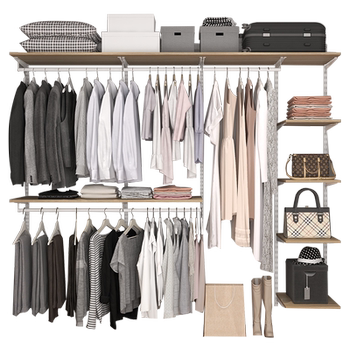 Platinum-resistant pure solid wood metal environmentally friendly and stable coat rack