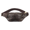 Genuine first layer cowhide leather running mobile phone waist bag