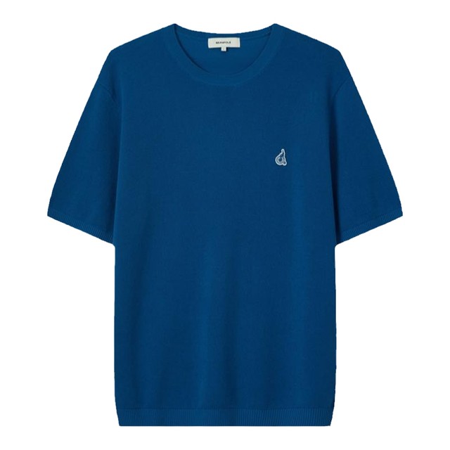 Binbo round neck fashionable simple short-sleeved T-shirt knitted material