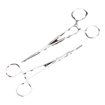 Fishing stainless steel deep-throat hook picking pliers straight elbow hook removal artifact Lua pliers cupping pet hair plucking clip