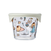 (Self-operated) LOCK&LOCK complementary food box glass fresh-keeping storage box baby baby tableware complementary food bowl single pack