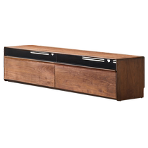 The original prototype solid wood TV cabinet North America black walnut locker small household light luxury cabinet L6081