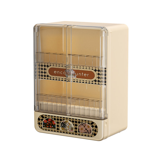 Large-capacity dust-proof skin care product storage box