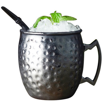 Hammer point copper cup Moscow mule cup moscow mule stainless steel cocktail metal wine glass bar cup