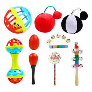Small sand hammer baby can chew rattle hand grasping training