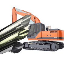 Excavator sunscreen film Doosan bulldozer Carter cab modern dark black car film car film