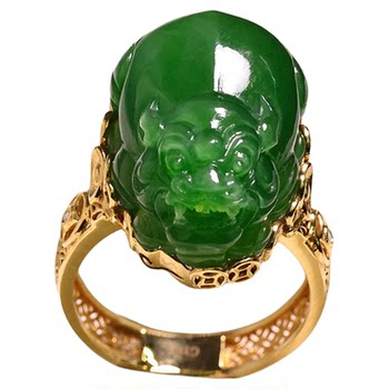 Fashion trendy hetian jade gold inlaid hand jewelry for wife