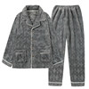 Men's flannel autumn and winter pajamas home clothes