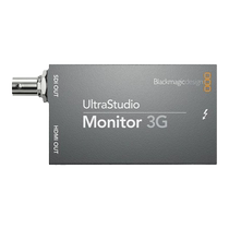 BMD UltraStudio Monitor 3G upper screen card Thunderbolt 3 color grading DaVinci output monitoring box