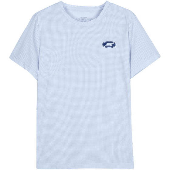 
[Cool quick drying] Skechers short-sleeved T-shirt for boys and girls light and thin summer new breathable children's sports top