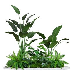 Simulated Nandina Landscaping Green Plants Indoor Landscape Plants under Stairs Floor-Standing Potted Plants Window Fake Tree Ornaments Decoration