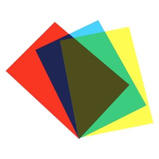 Light and shadow painting kindergarten color decorative cellophane