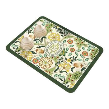 Diatom mud kitchen drain mat tableware bowl plate place mat bar mat table top tea cup counter top absorbent mat