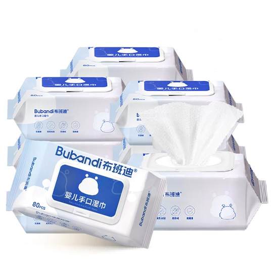 Bubandi baby bag wet wipes 80 pumps 10 packs