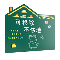 BLACKBOARD CHILDREN HOME WALL STICKER CHALKBOARD PAPER STICKERS REMOVABLE CUSTOM CHILDREN ROOM GRAFFITI WALL BABY WRITING CHALK LETTERS SPECIAL DUST-FREE MAGNETIC SUCTION PLATE UNHURT WALL MAGNETIC SMALL CHALKBOARD BLACKBOARD STICKER WALL STICKER