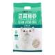 Deodorized tofu cat litter mixed with bentonite clay