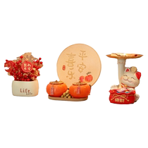 Lucky Cat Ornament Key Storage Indoor Entrance Shoe Cabinet Living Room TV Cabinet Decoration New Home Gift