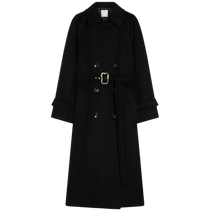 Sportmax 2024 autumn and winter new womens double-breasted sheep wool lace-up coat 2016064206