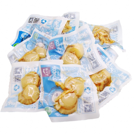 正品大连獐子岛虾夷扇贝香辣虾夷全贝肉大连特产海鲜真空即食包邮