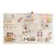 Desk storage rack wall hole board storage rack