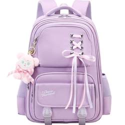 Children's schoolbags, girls' primary school students in grades three to six, load-reducing and spine-protecting large-capacity pressure-reducing anti-hunchback backpacks one to two