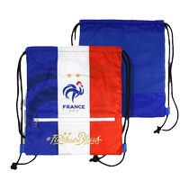 (Official Genuine) French National Team｜Three-color stitching drawstring bag European Cup sports football fan backpack