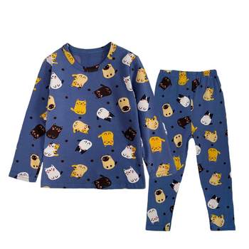 Pure cotton lycra sweat-absorbent and breathable children's home clothes