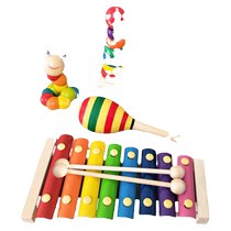 Young children Baby Eight-tone petits KO xylophone 8 mois Baby Puzzle Music Toy 1-2-3-year-old