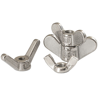 304 stainless steel butterfly nut hand twisted nut