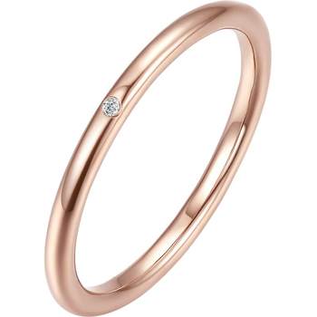 Saturday blessing 18k gold diamond ring women's diamond ring natural bright single ring tail ring rose gold au750 hand jewelry