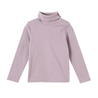 Yoona's mom girls' winter pony cotton turtleneck bottoming shirt